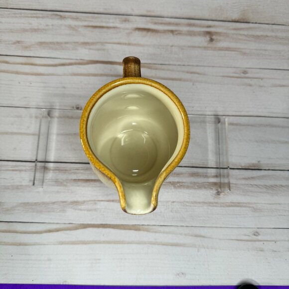 Vtg Mikasa Stylekraft C0900 Brown Cream Speckled Creamer Pitcher MCM Replacement - Picture 6 of 9